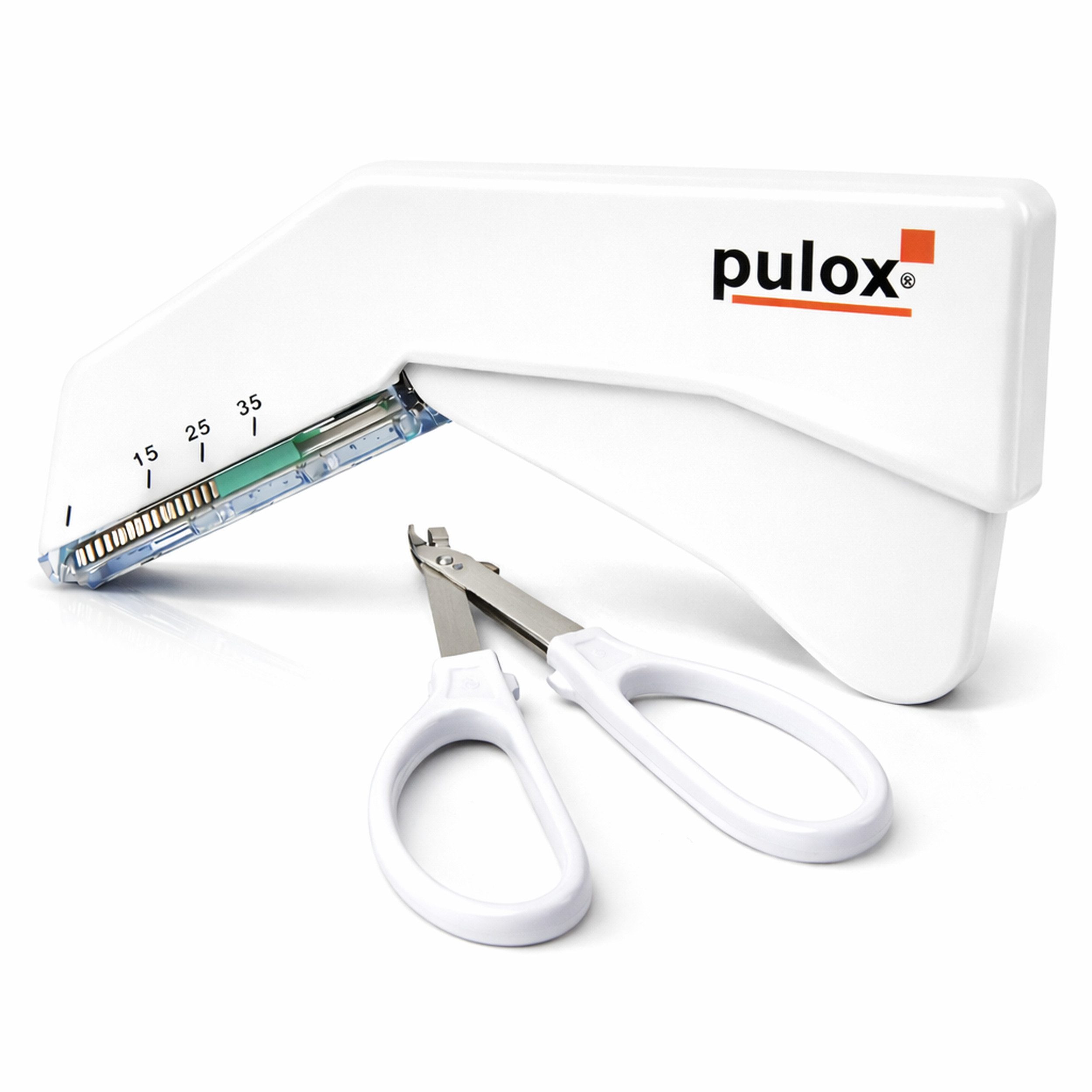 pulox Handtacker Einweg Hautklammergerät + Hautklammer Entferner