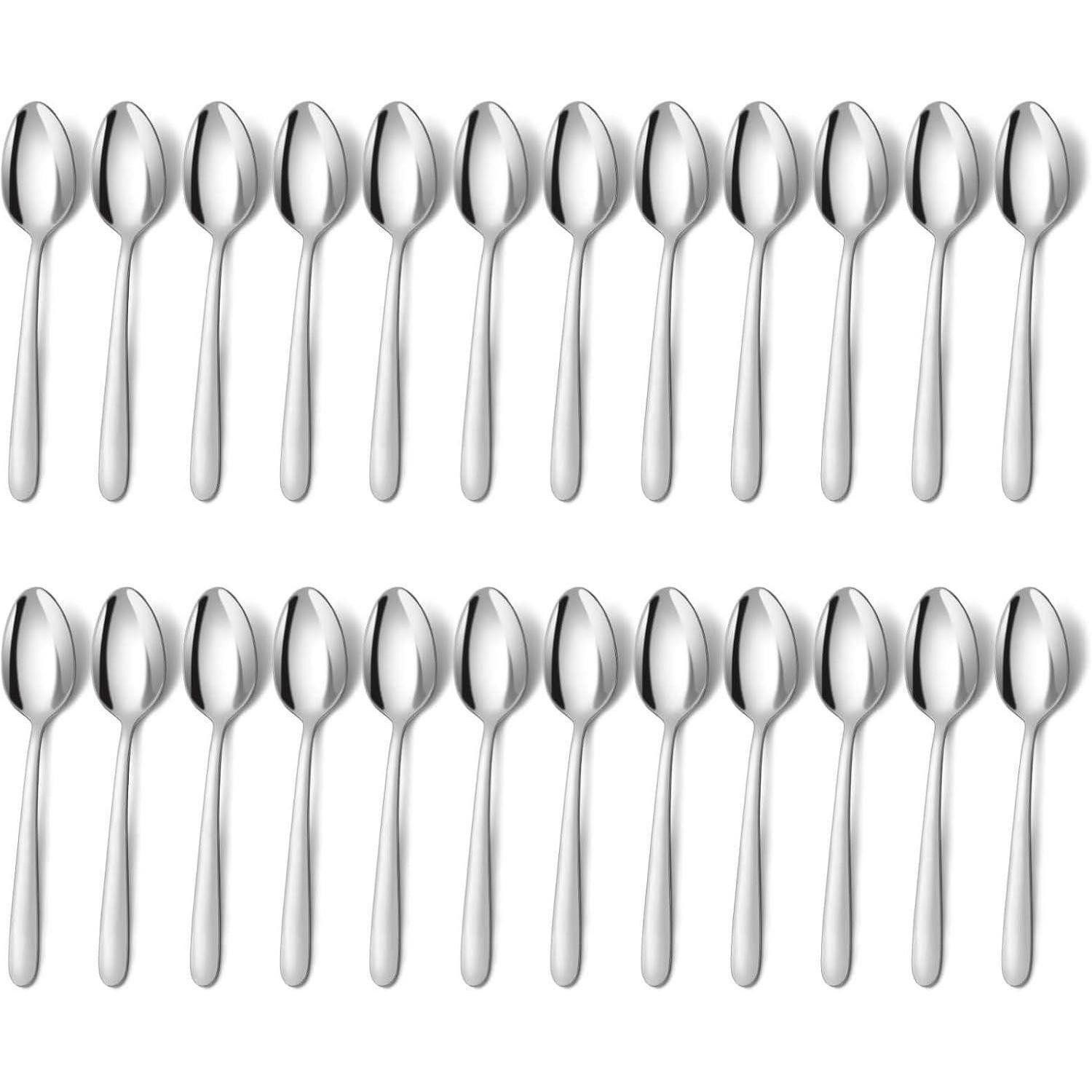 LuxusKollektion Teelöffel Teelöffel Set Kaffeelöffel Set 24 Stück Edelstahl 14,5cm