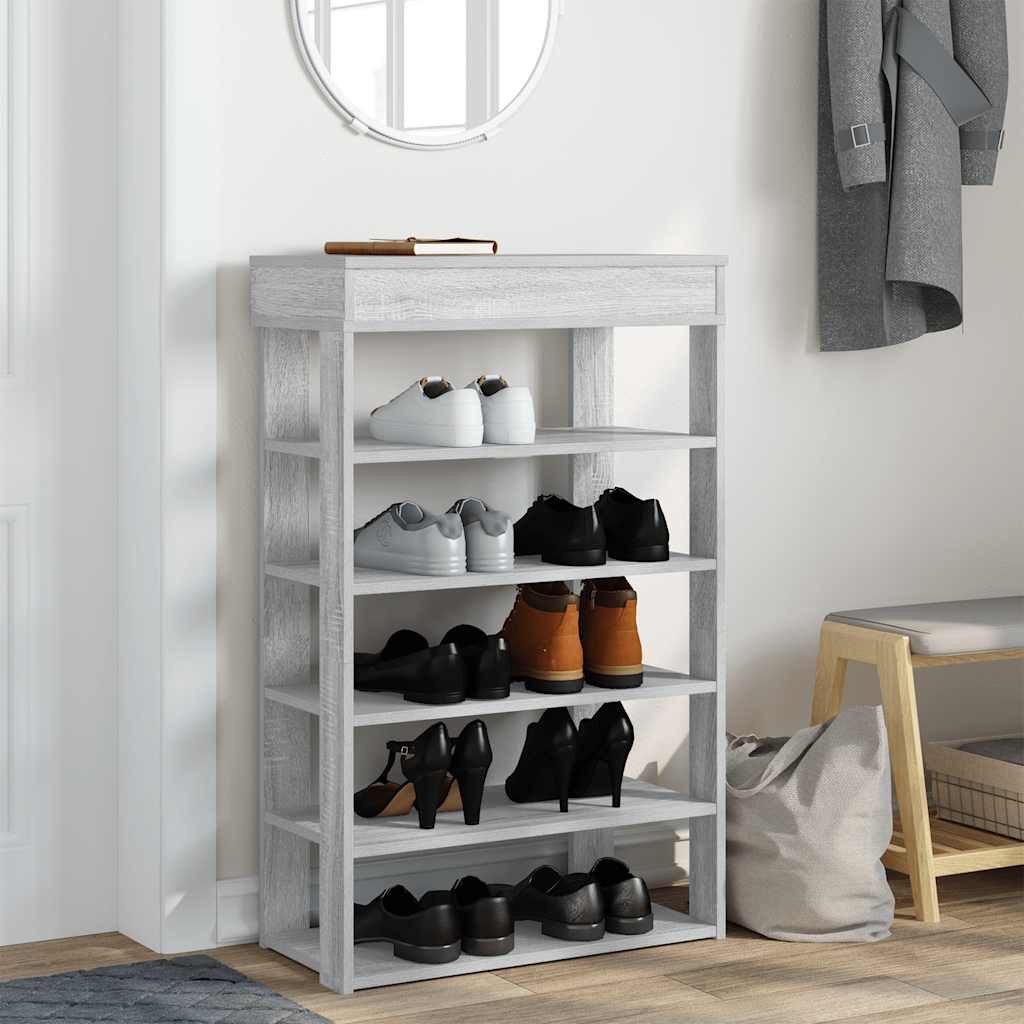 vidaXL Schuhregal Schuhregal Grau Sonoma 60x30x98 günstig online kaufen
