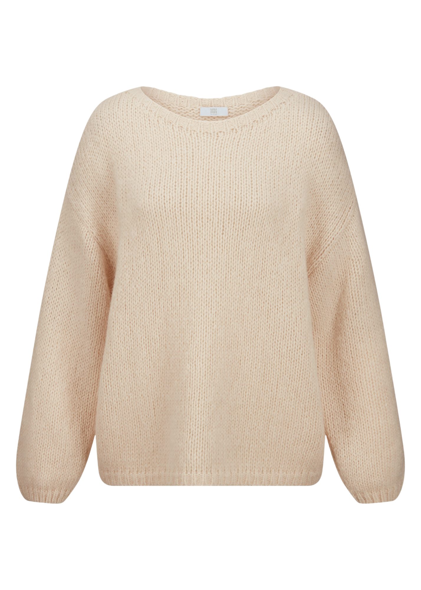 Riani Langarmshirt natur,Casual,Alpaka,Unifarben,Rundhals,Lang,Gerade