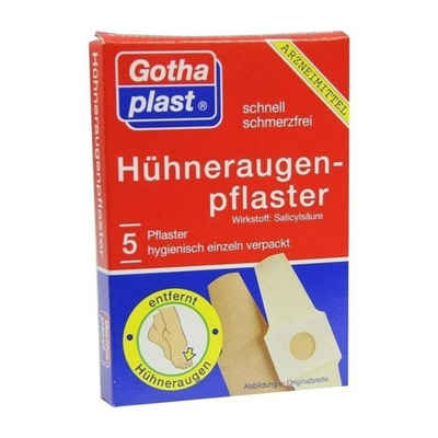 Gothaplast GmbH Pflaster »GOTHAPLAST Cornmed Hühneraugenpflaster 2x6 cm, 5 St« (5 St)