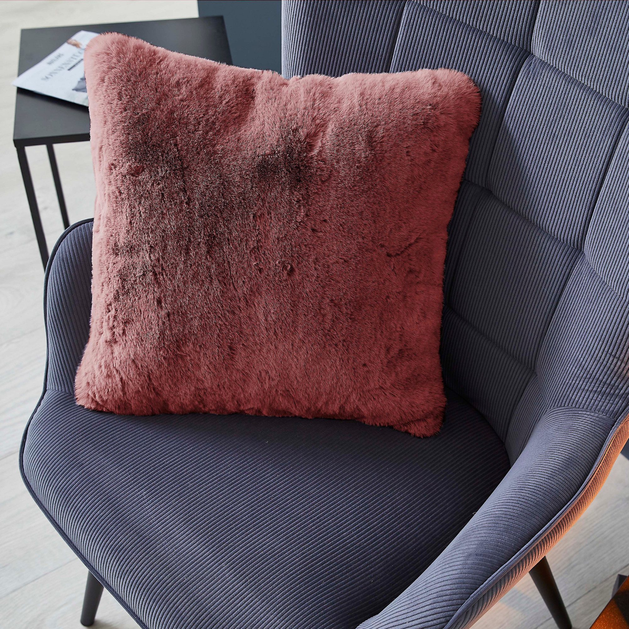 LUXOR living Fellkissen Декоративні подушки Novara, Kunstfell, eckig, 40x40 cm, sehr weich, mit Füllung, Wohnzimmer