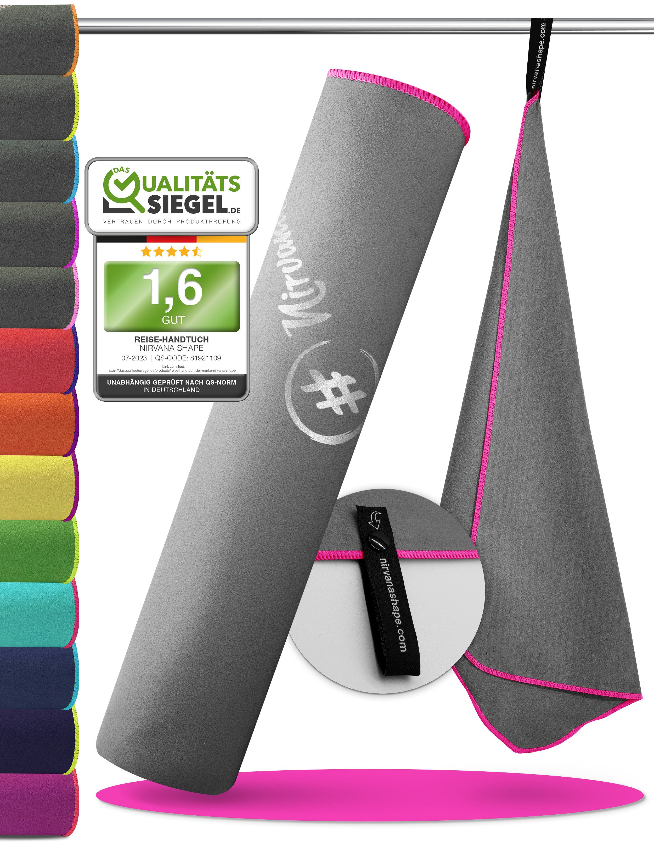 NirvanaShape Sporthandtuch Mikrofaser Handtuch, Badehandtuch, Reisehandtuch, Sporthandtuch, saugfähig, leicht, schnelltrocknend, für Reisen, Fitness, Yoga, Sauna