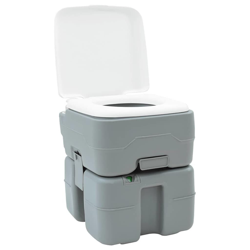 vidaXL Campingtoilette Camping-Toilette Grau 41,5 x 36,5 x 42 cm, (1-St)