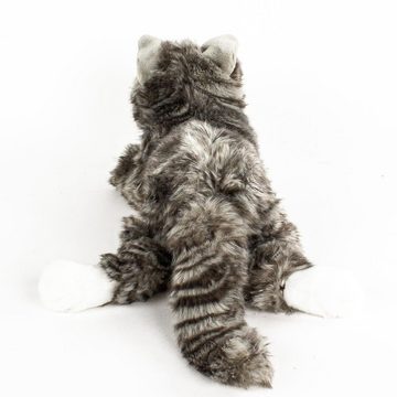 Teddys Rothenburg Kuscheltier Kuscheltier Maine Coon Katze grau getigert liegend 38 cm Uni-Toys