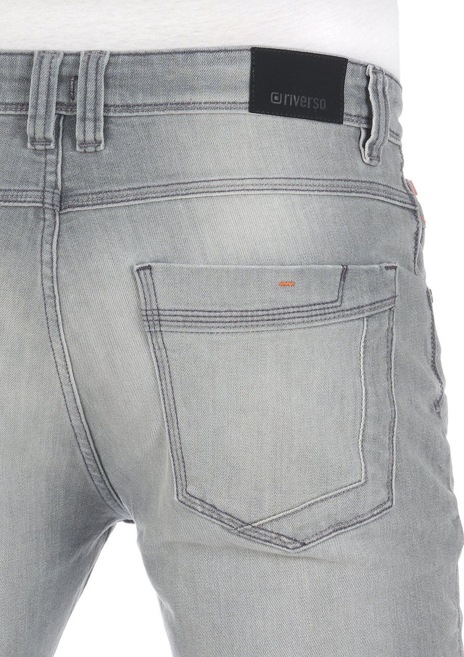 Grey Herren Slim Fit RIVCaspar Denim Hose Jeanshose Denim Stretch Slim-fit-Jeans (G104) mit riverso
