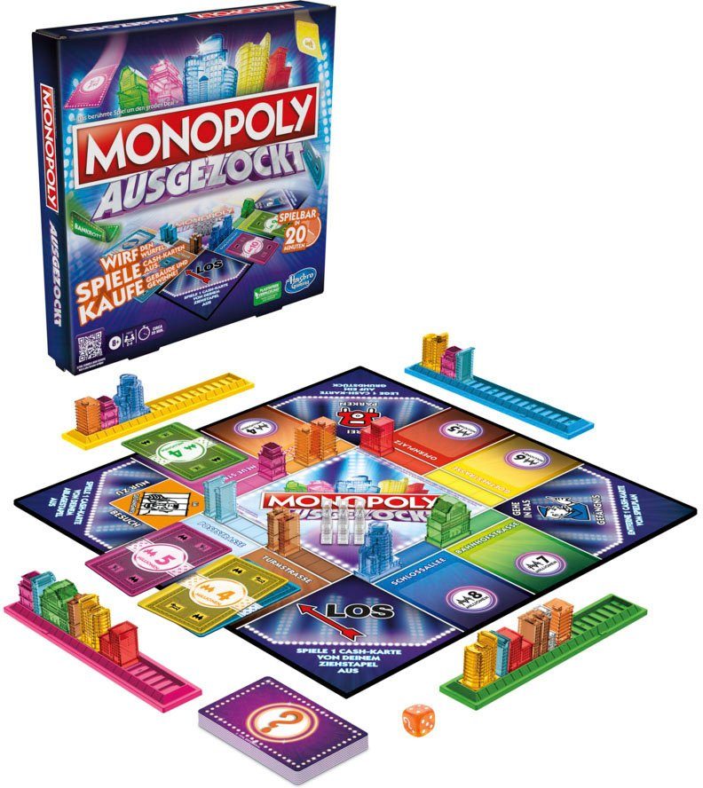Hasbro Spiel Hasbro Gaming, Monopoly Ausgezockt, Gesellschaftsspiel
