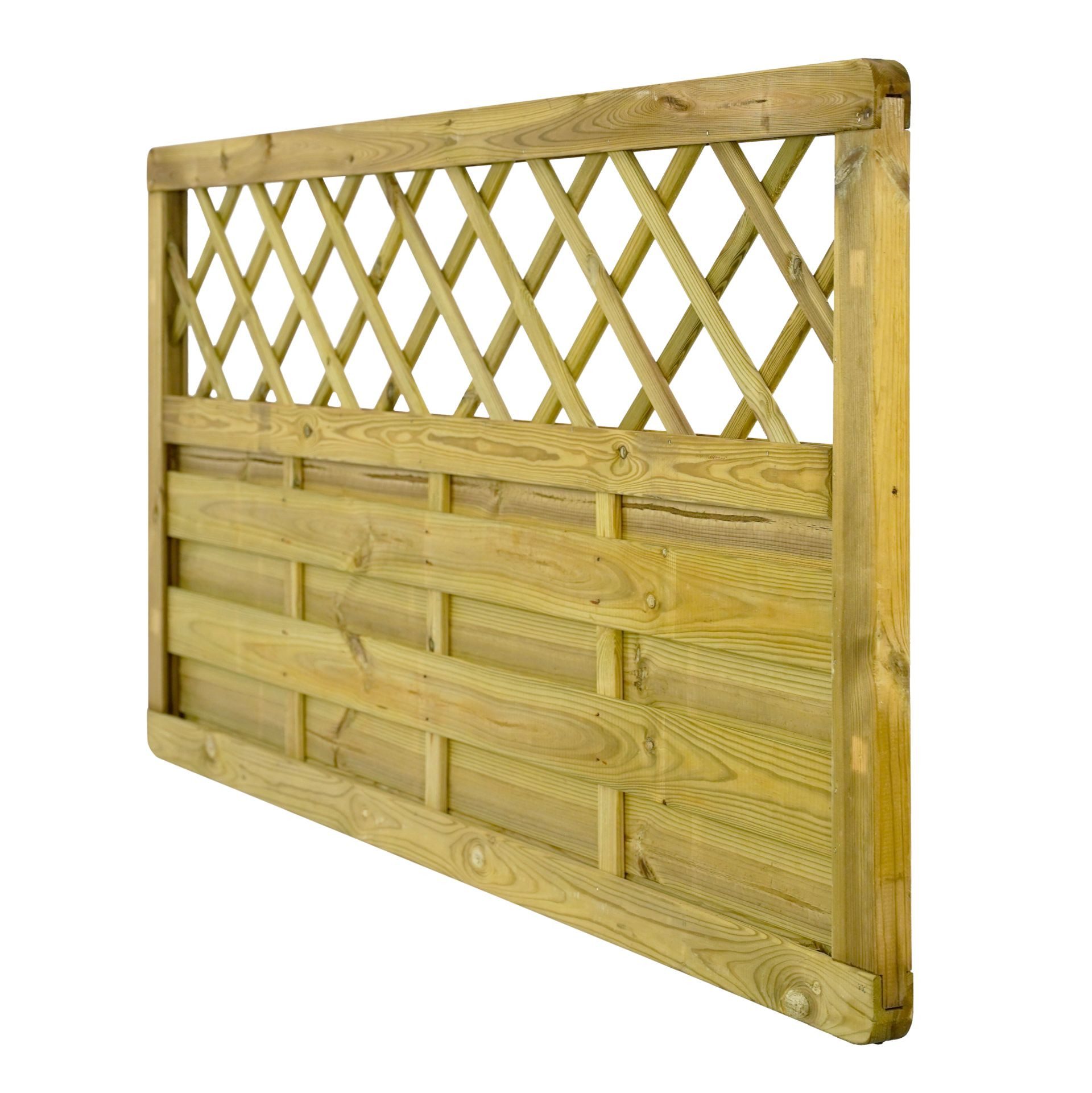 GartenLand Zaun Dichtzaun Vario Massiv „Extra Stabil“ gerade, Rankgitter Kiefer KDI, (Set, Ohne Pfosten)