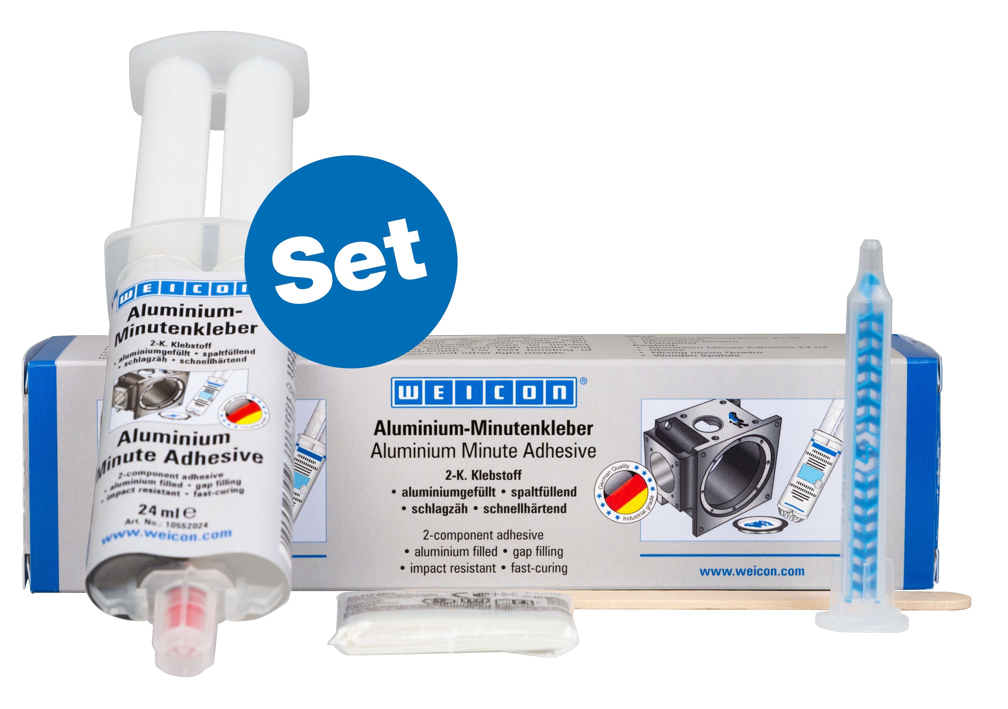 WEICON Klebstoff Aluminium-Minutenkleber, Epoxidharzklebstoff, 24 ml, günstig online kaufen