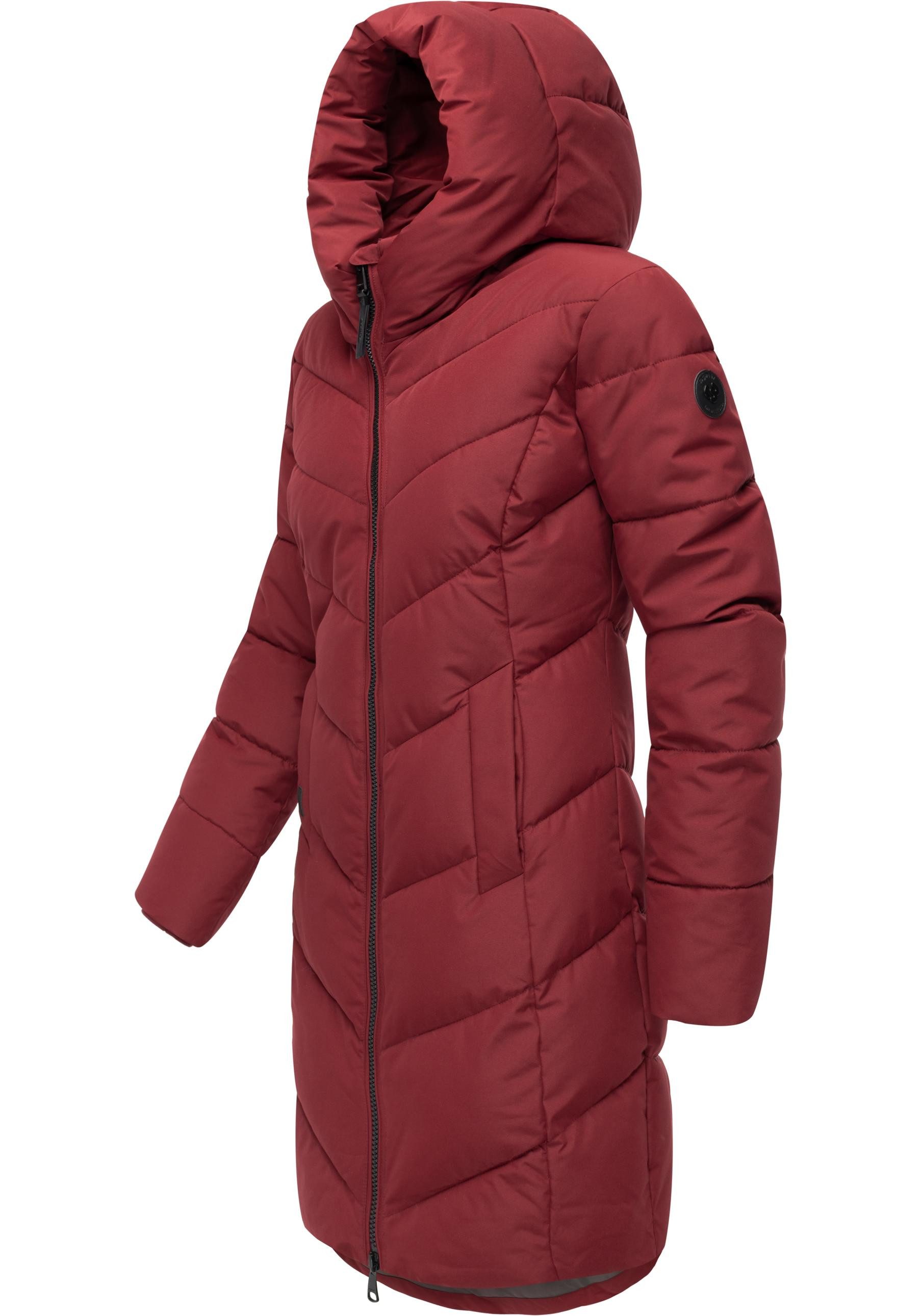 Ragwear Steppmantel Natalin YOUMODO Warmer Damen Wintermantel mit V-Steppung und Kapuze – Bild 2 von 5