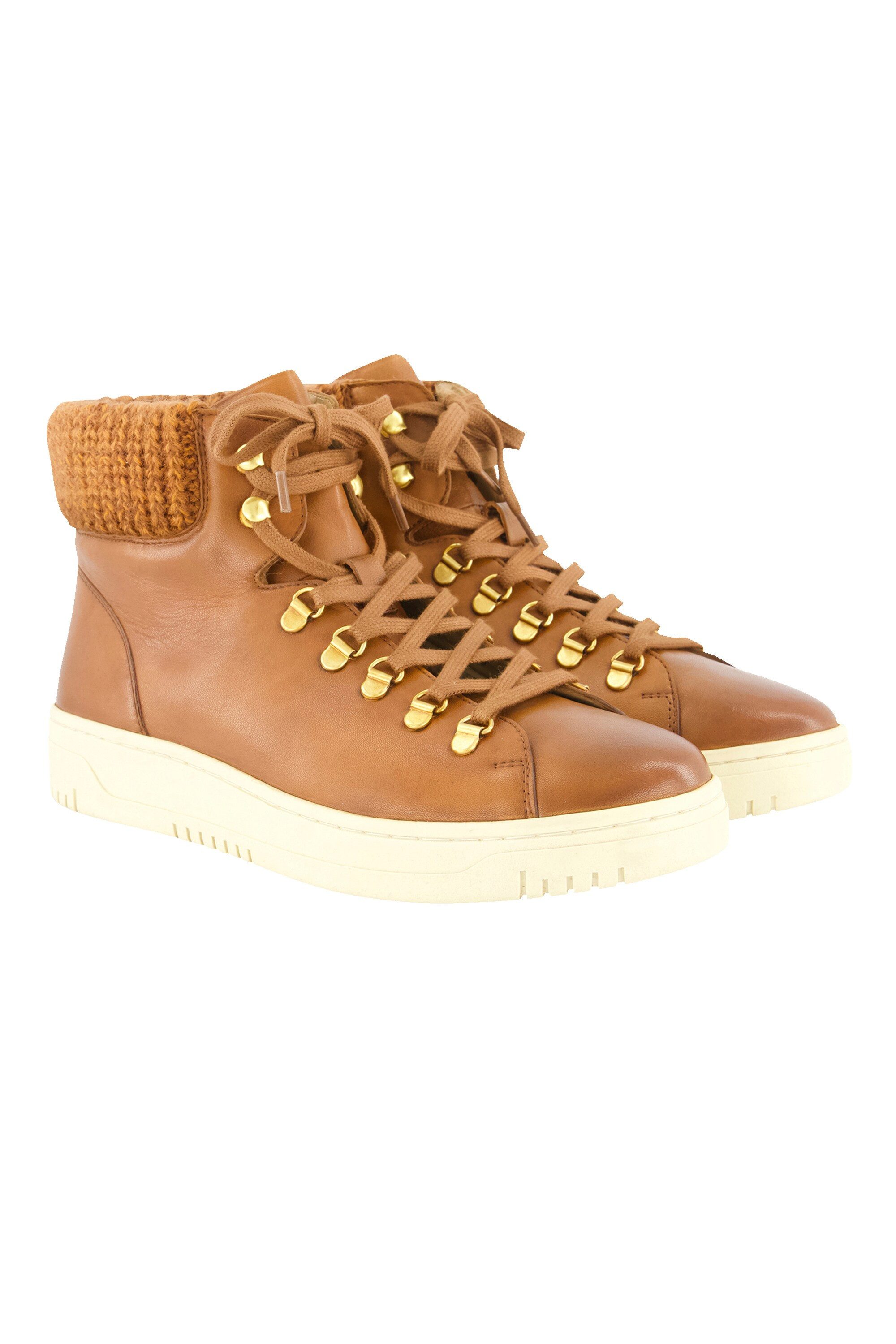Ulla Popken Leder-Sneaker Strick Weite H günstig online kaufen