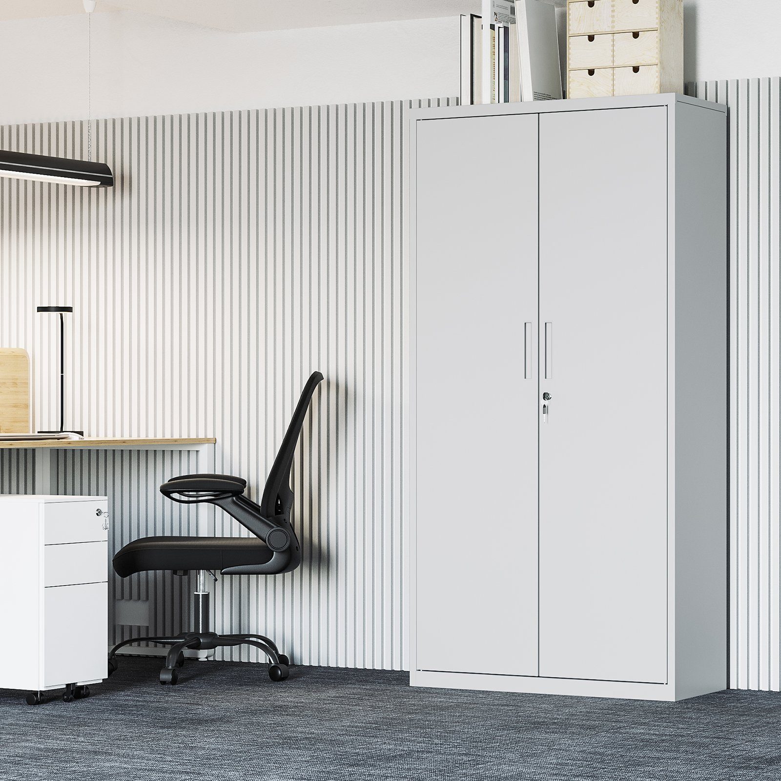 SONGMICS Aktenschrank Mehrzweckschrank, Aufbewahrungsschrank, für Garage günstig online kaufen