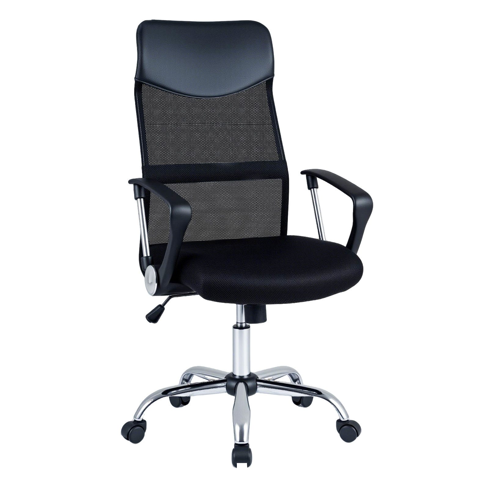 COSTWAY Drehstuhl, Ergonomischer Bürostuhl höhenverstellbar mit Wippfunktion