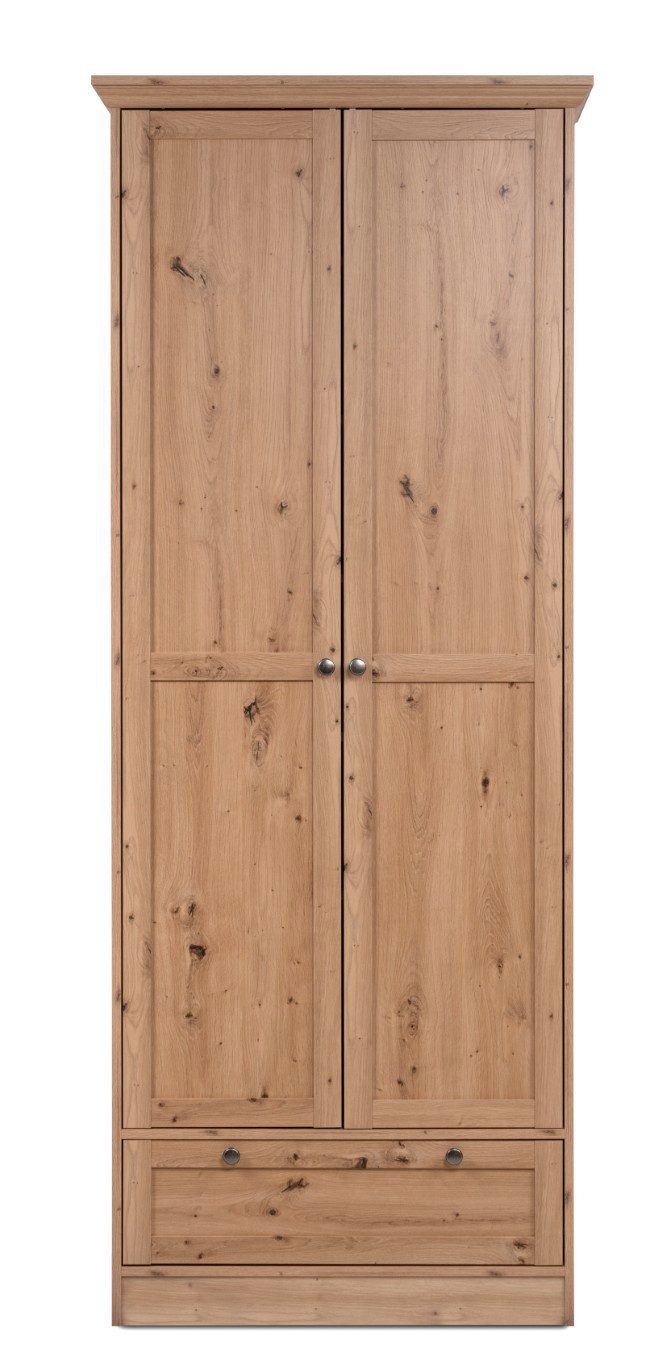 Finori Garderoben-Set Garderobenschrank Mehrzweckschrank Timber, Artisan Oak, (1-St), 80 cm, Kleiderschrank, Schrank, Garderobe
