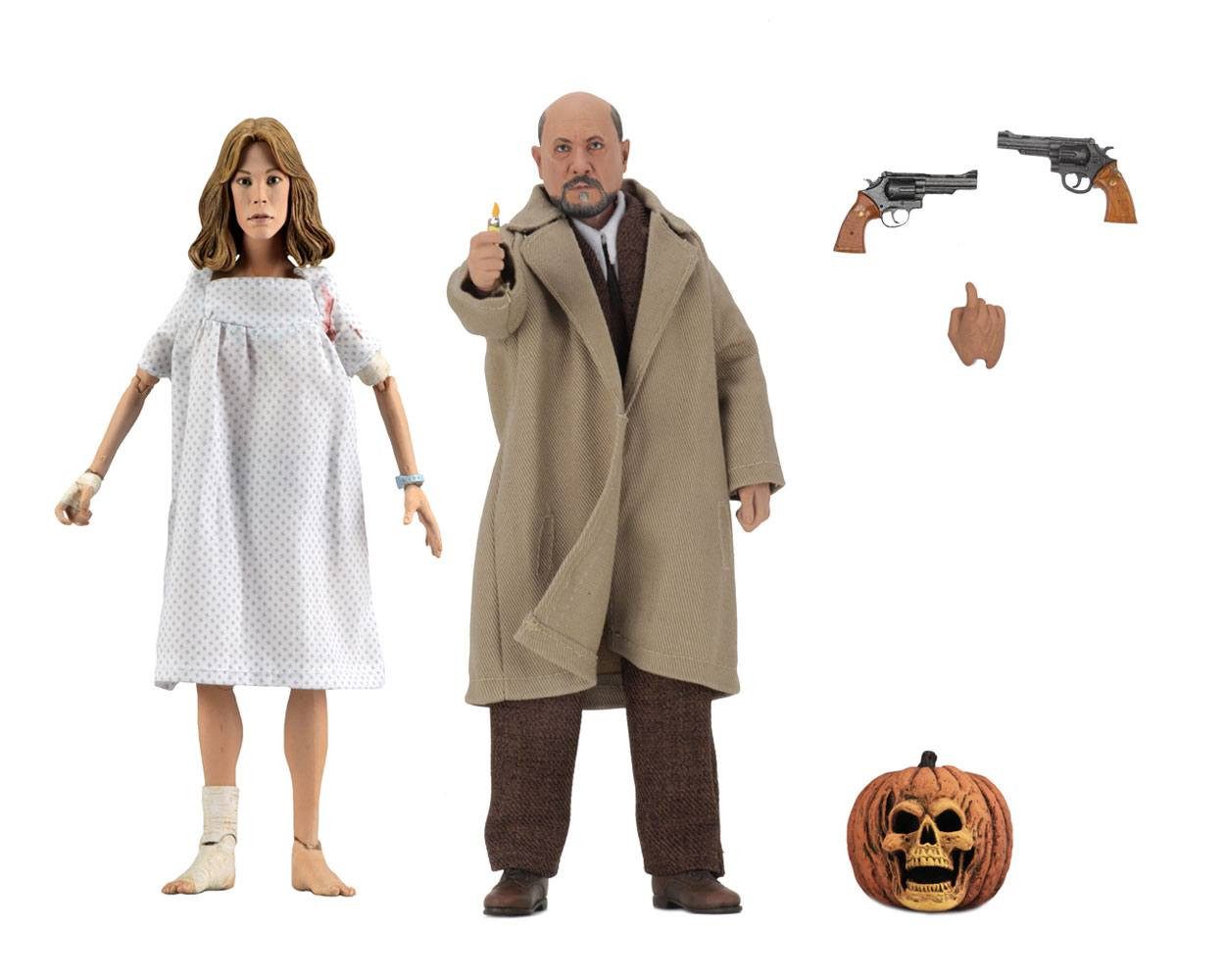 NECA Actionfigur NECA Halloween II Doctor Loomis & Laurie Strode 20 cm Retro Actionfigu