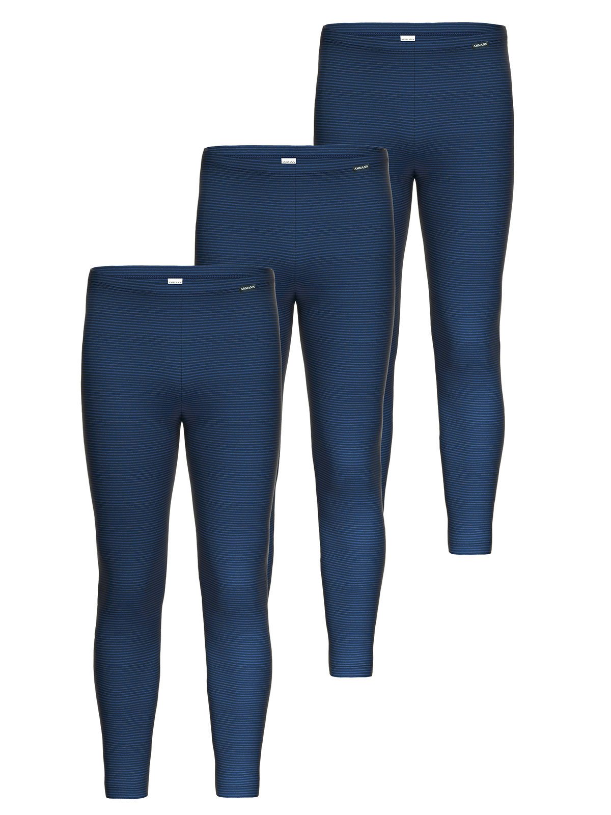 Ammann Lange Unterhose 3er Pack Hose lang ohne Eingriff Day Classic / Jea (Packung, 3-St) -