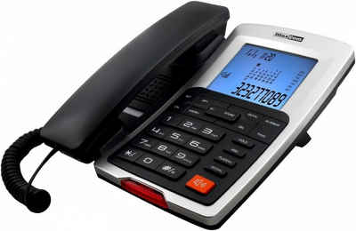 Maxcom KXT709 Telefon Analoges Telefon Anrufer-ID Schwarz, Weiß Festnetztelefon