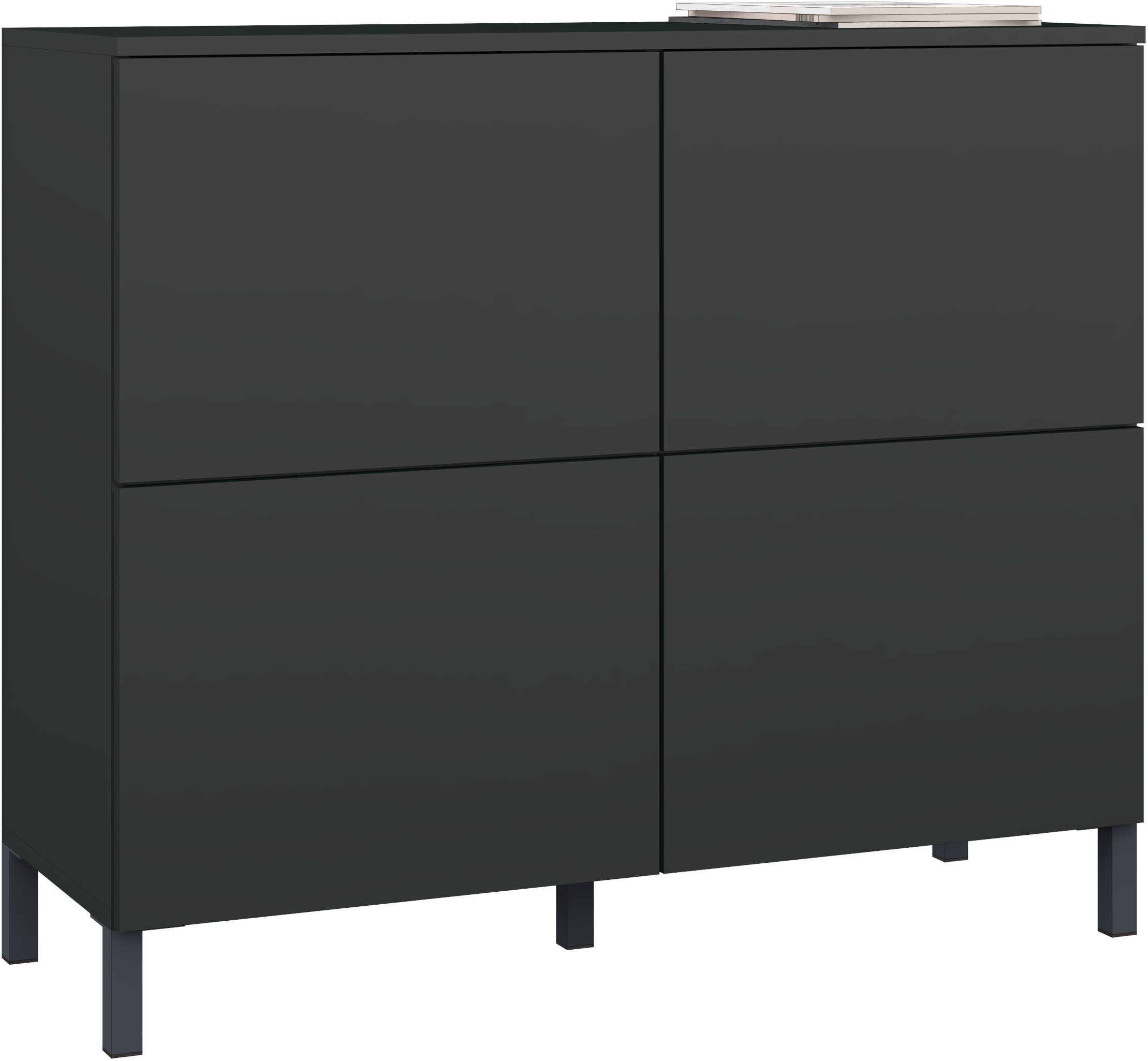 borchardt Möbel Kommode Haama, Sideboard mit Metallfüßen, Push-to-open-Technik, Breite 93 cm, Breite 93 cm