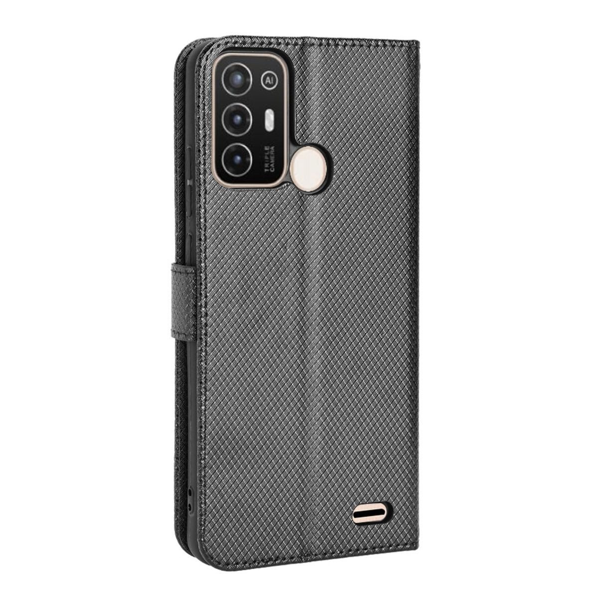 König Design Handyhülle ZTE Blade A52, Schutzhülle Schutztasche Case Cover Etuis Wallet Klapptasche Bookstyle