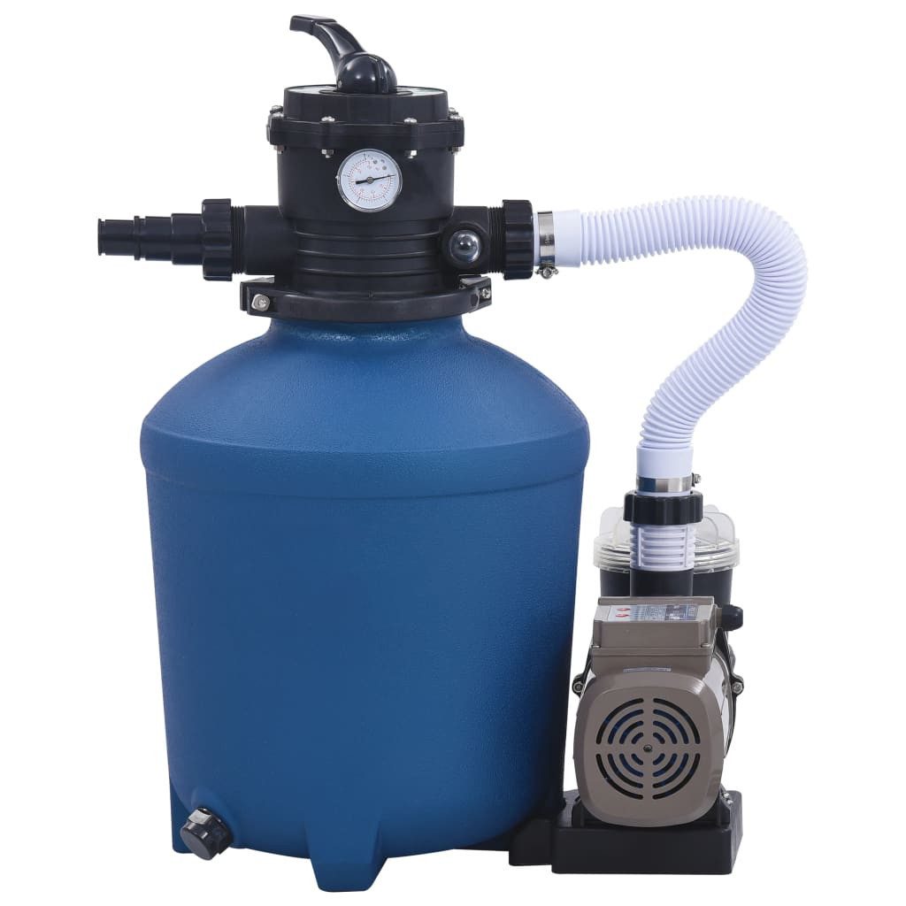 vidaXL Sandfilteranlage, Sandfilteranlage mit Zeitschaltuhr 530 W 10980 L/h
