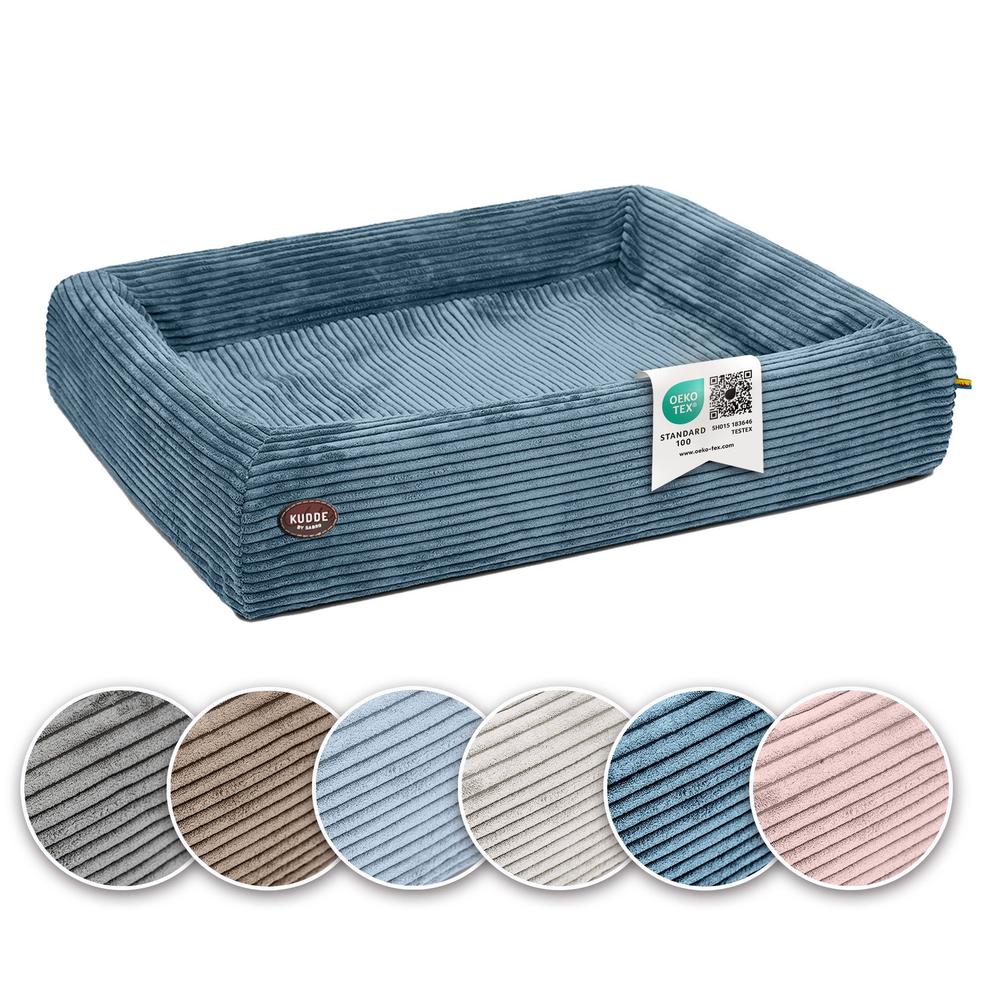 SABRO Hundekorb KUDDE Orthopädisch - Waschbar & Wasserabweisend - Ergonomis günstig online kaufen