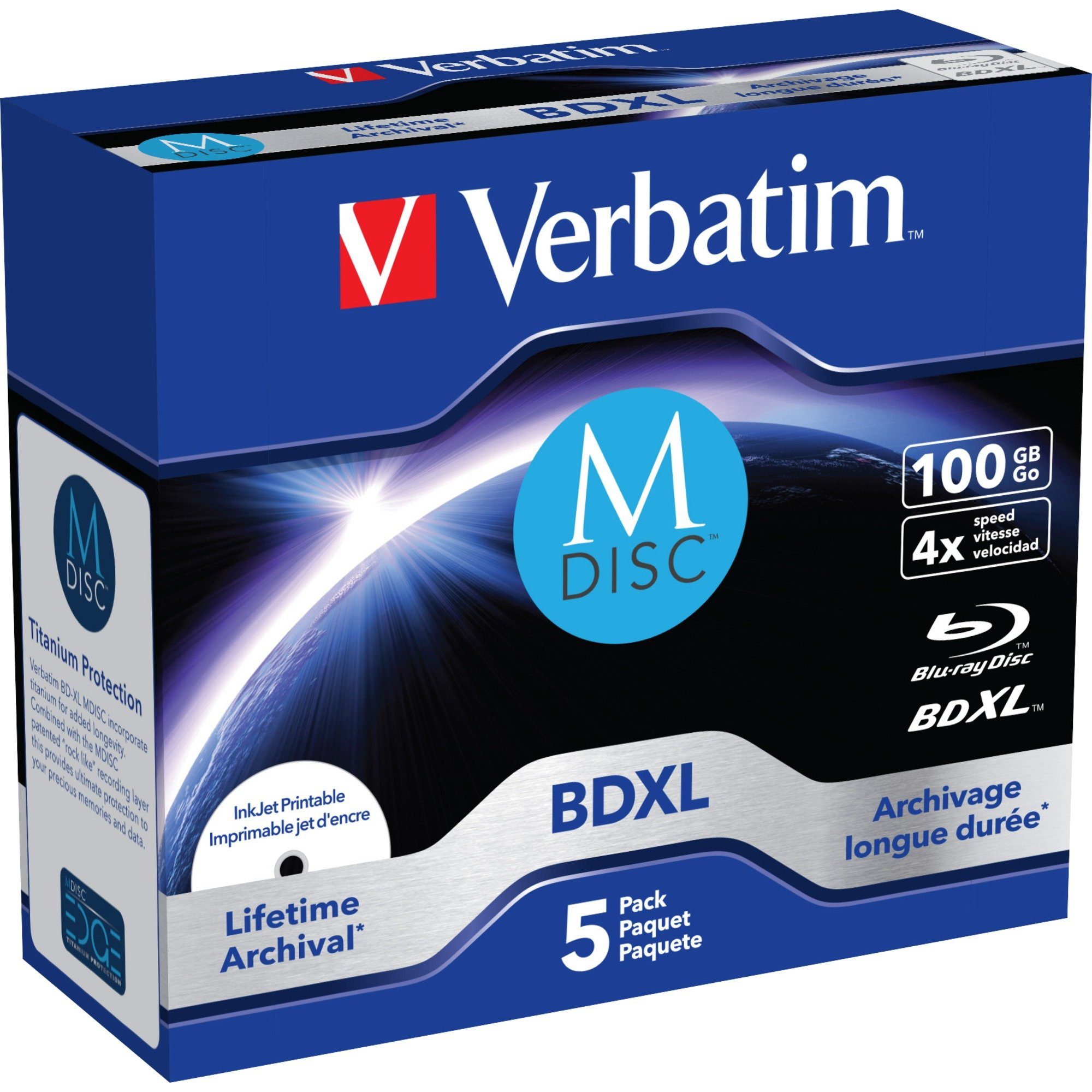 Verbatim Blu-ray-Rohling Verbatim BD-R M-Disc 100 GB, Blu-ray-Rohlinge