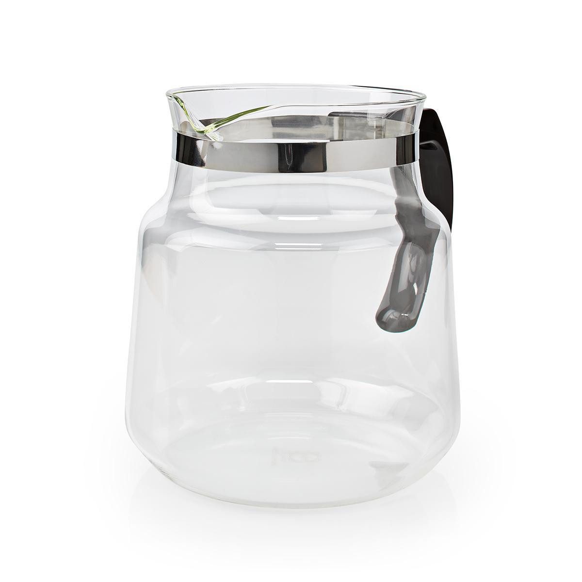 Nedis Kaffeekanne KACM100CPBK, 2.7 l, (1-St), 1,2 L Fassungsvermögen, kompatibel mit Moccamaster K/KB, Glasdesign