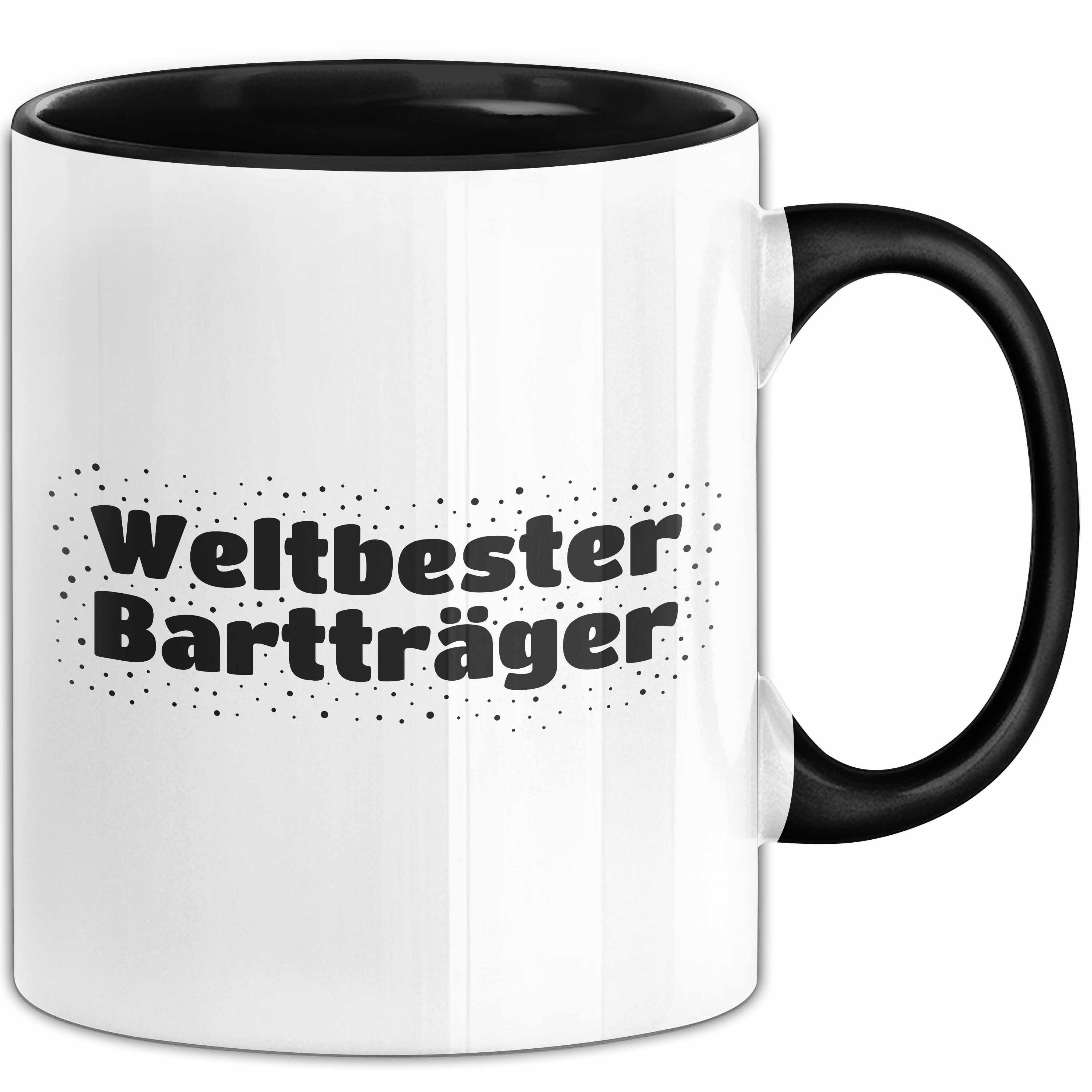 Trendation Tasse Weltbester Bartträger Tasse mit Spruch Geschenk Männer, Keramik