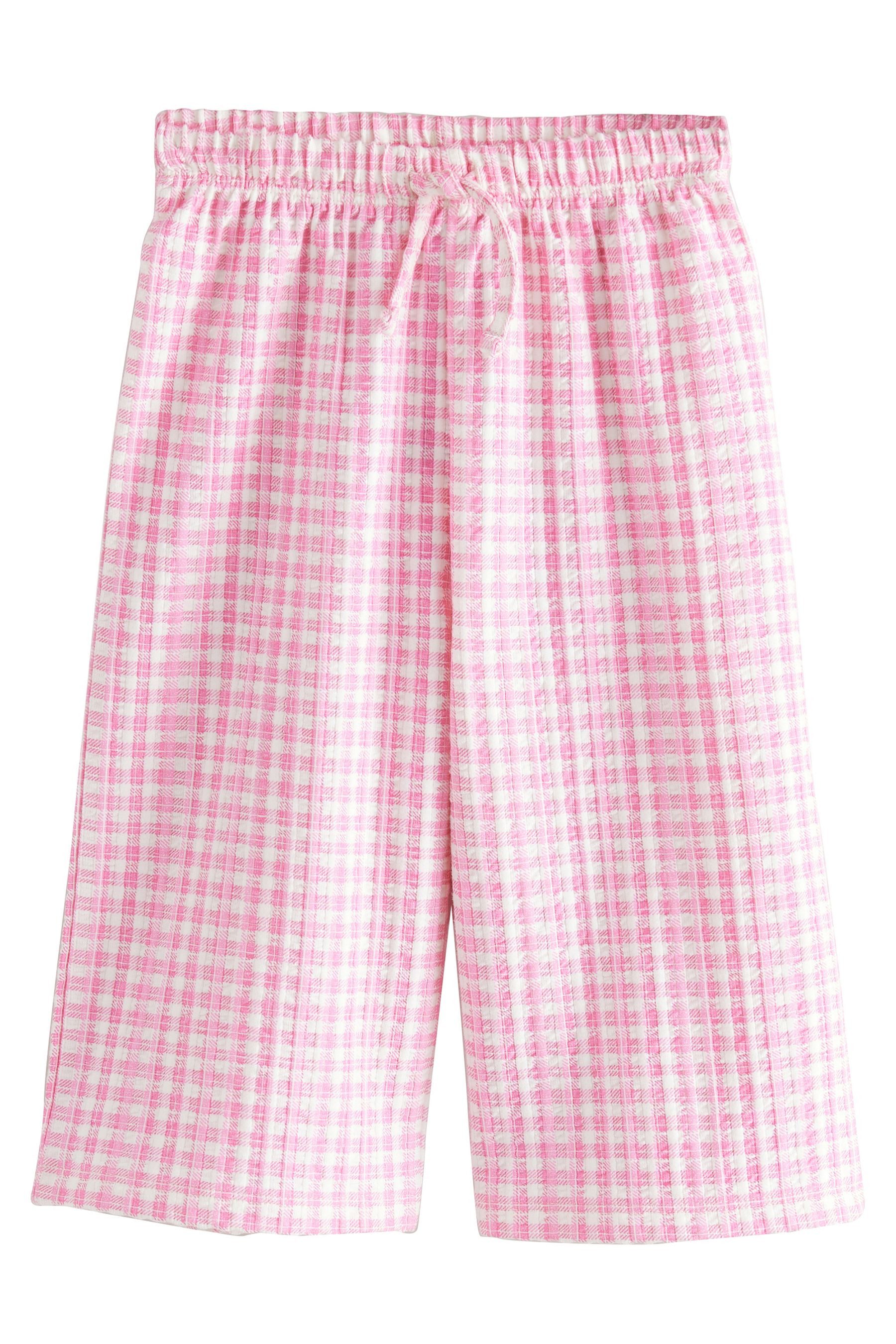Next Palazzohose Strukturierte Hose mit weitem günstig online kaufen
