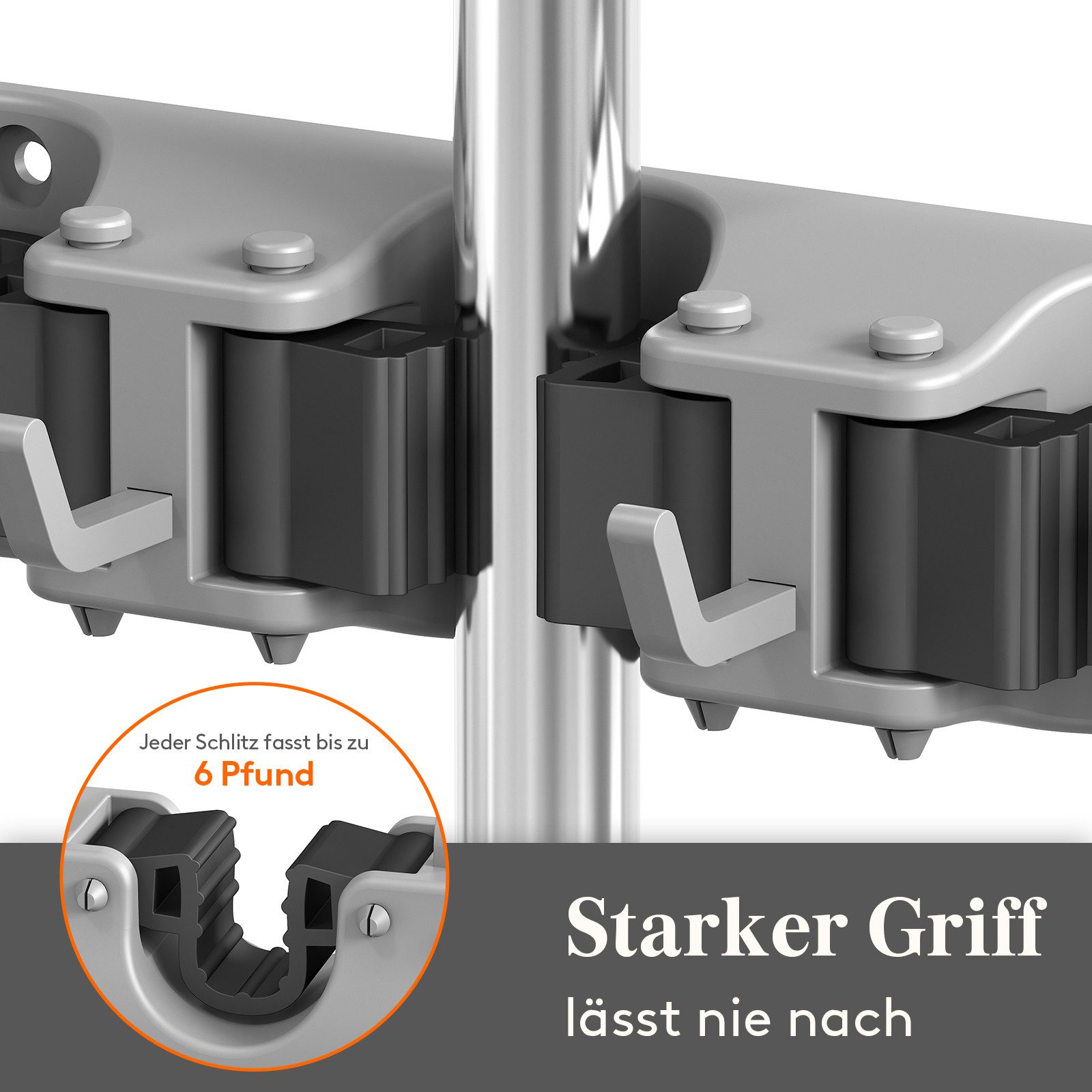 Lifewit Wandhaken Besenhalter Wandhalterung, Besenhalterung, für Reinigungs günstig online kaufen