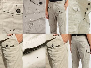 Dsquared2 Loungehose DSQUARED2 JEANS Sexy Painted Trousers Chino Cargo Pants Distressed Tap