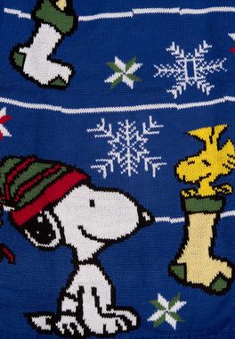 United Labels® Weihnachtspullover The Peanuts Winterpullover Unisex - Snoopy Blau