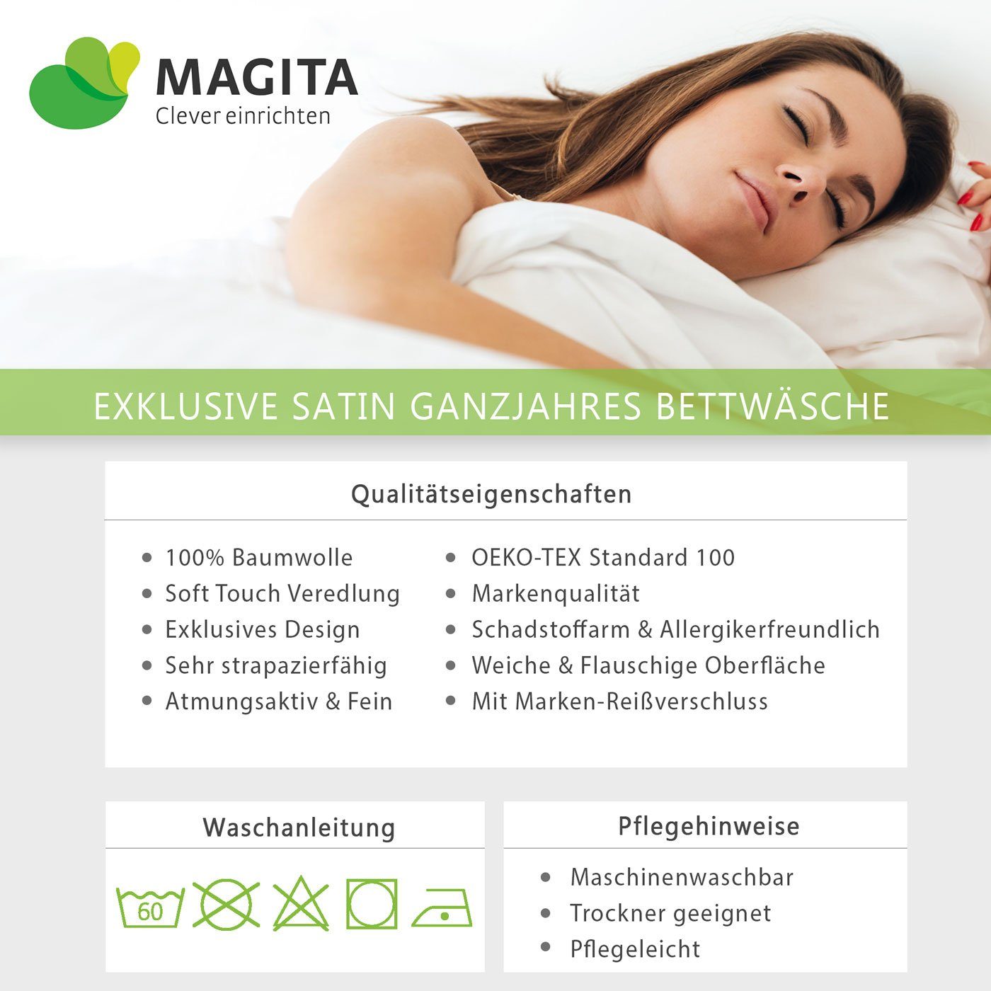 Kaeppel Bettwäsche Kaeppel Satin Bettwäsche Palace Streifen Grau, Satin, 2 teilig