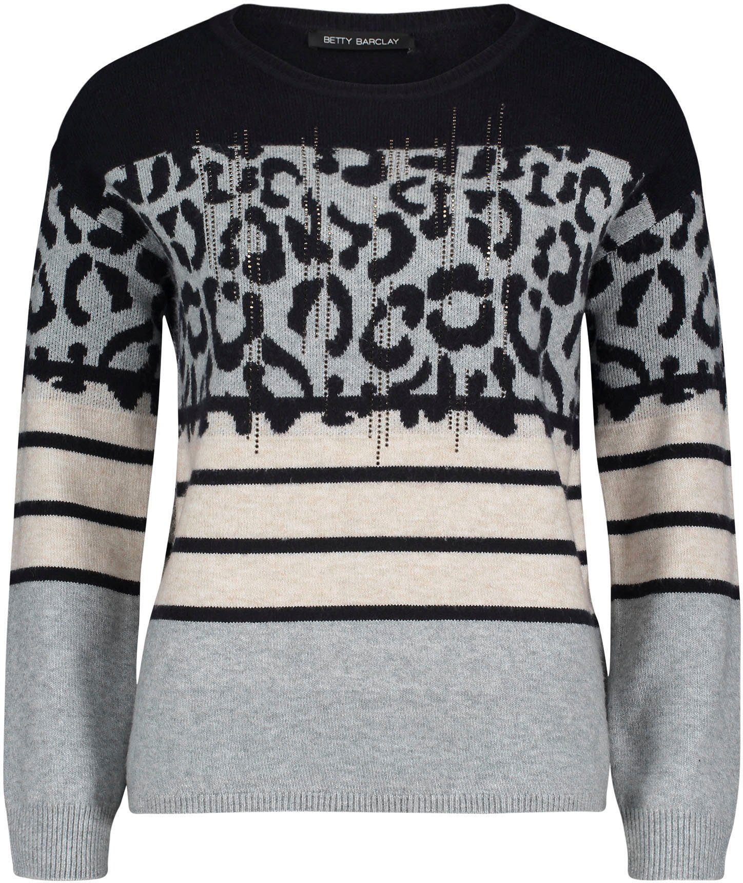 Betty Barclay Rundhalspullover mit Animalprint | OTTO