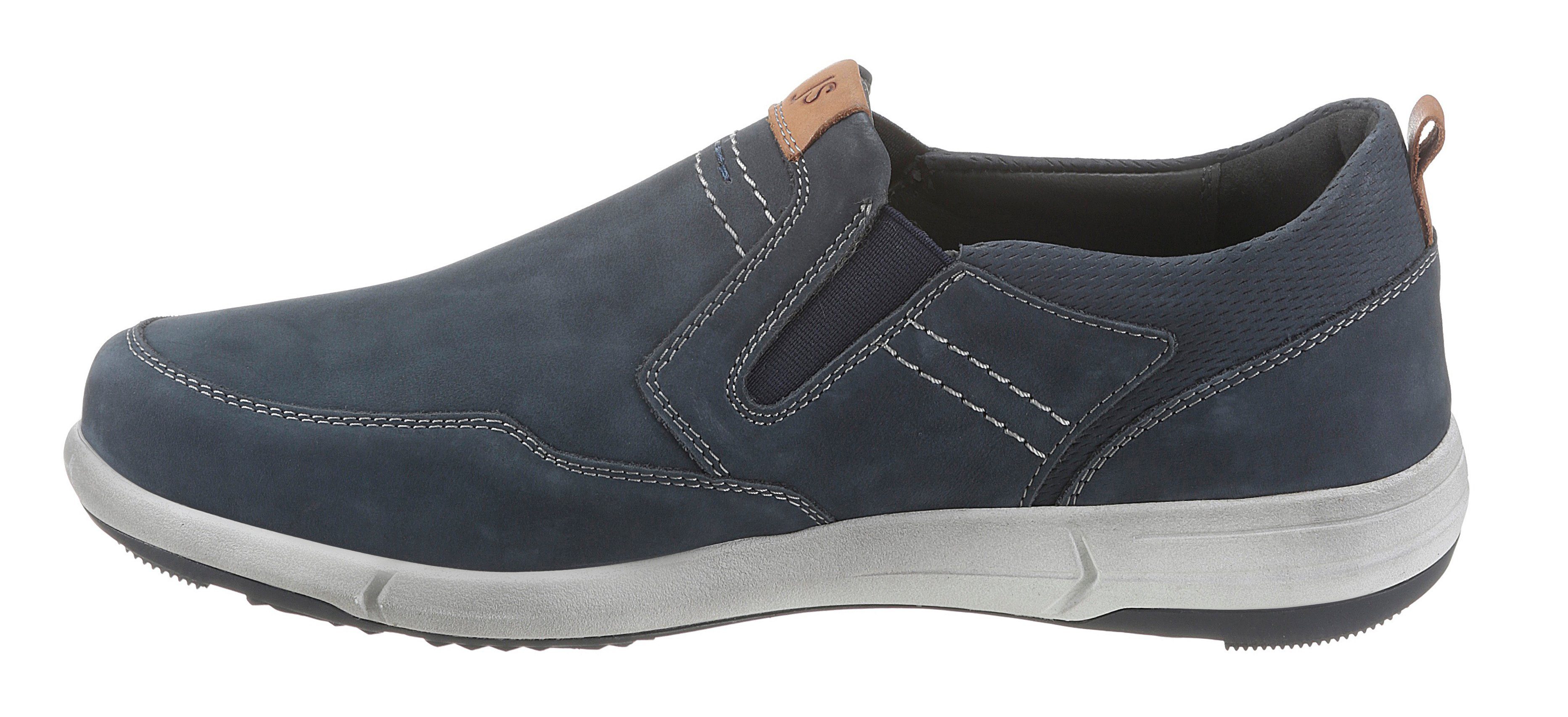 Josef Seibel Enrico 04 Slipper Komfortschuh, Schlupfschuh mit dezenten Kontrastdetails