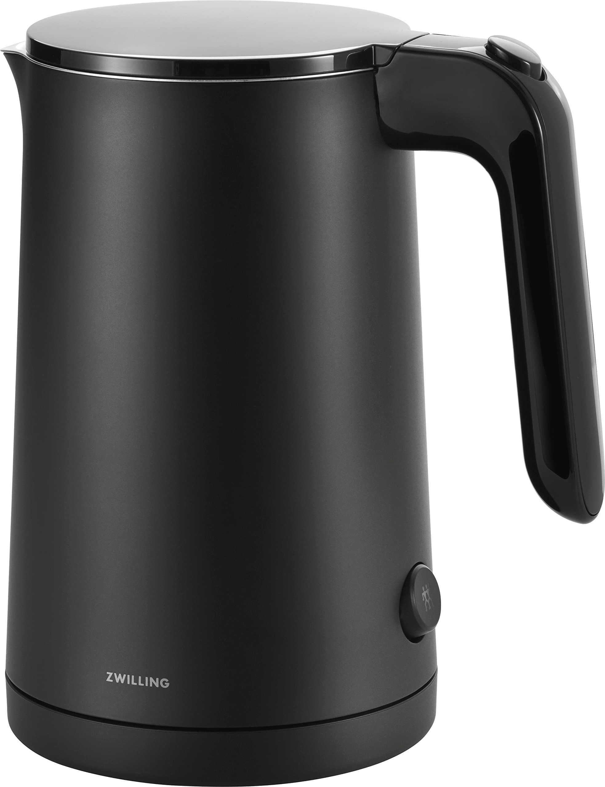 Zwilling Wasserkocher 1021542 Enfinigy, Kompakter Wasserkocher mit Doppelwand, 1L, 1850W, schwarz