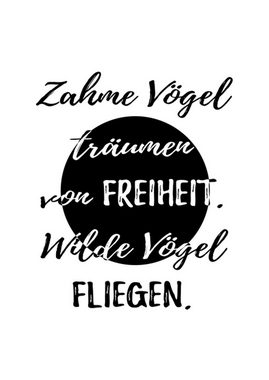 artissimo Poster Poster mit Spruch DinA4 Bild Sprüche Motivation Reisen schwarz-weiß, Zitate und Sprüche: Motivation