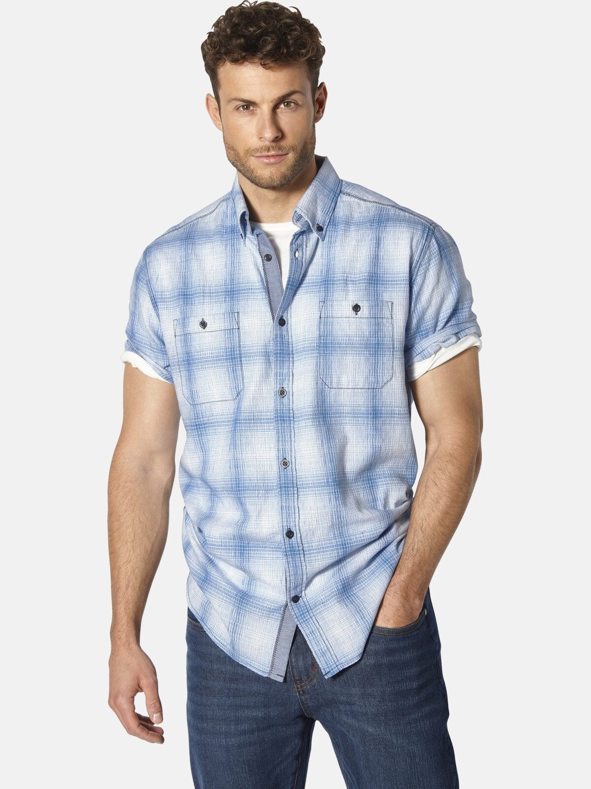 Babista Kurzarmhemd ROSITELLI mit Button-Down-Kragen
