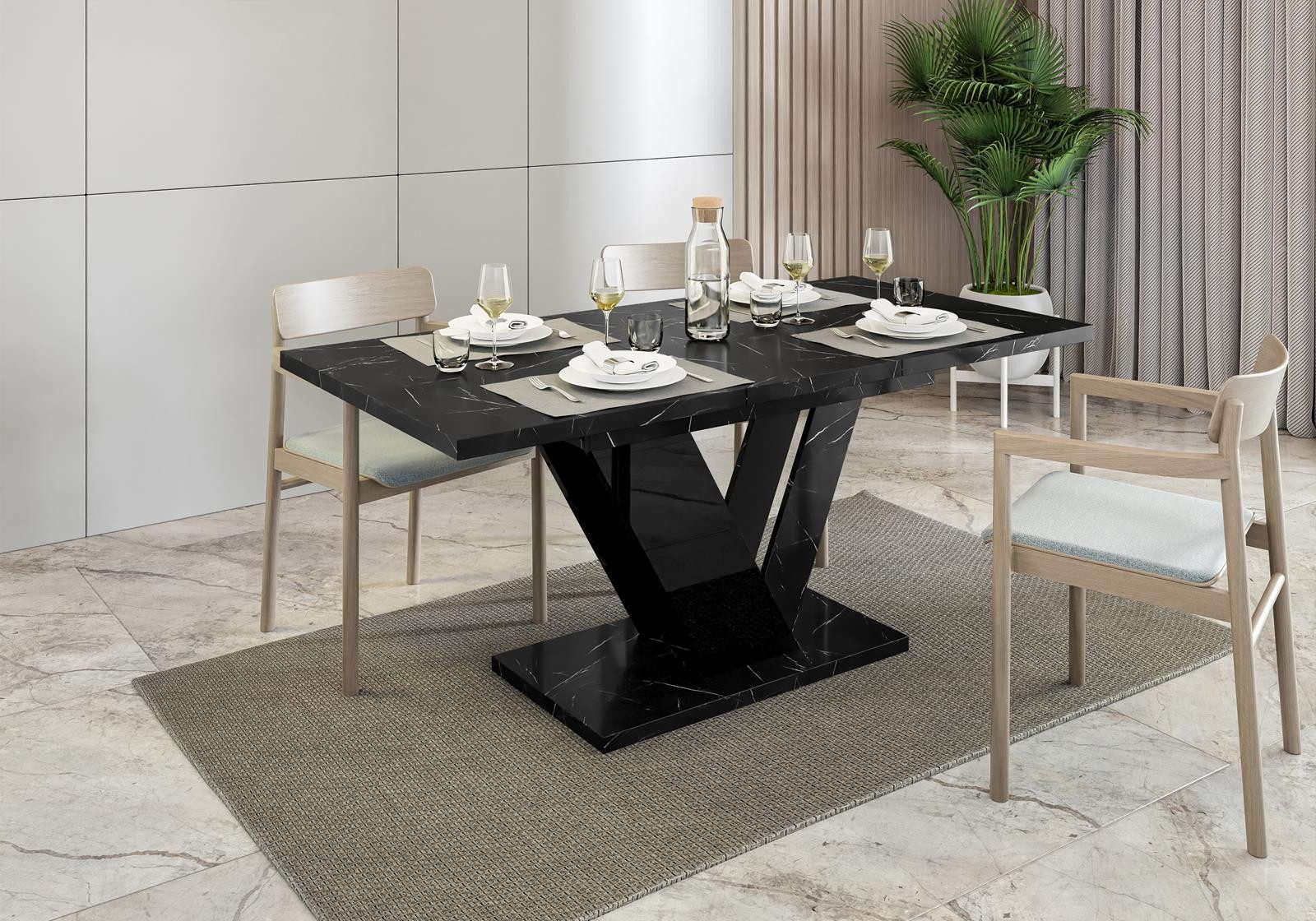 Compleo Esstisch ausziehbar 120-160 cm, Esszimmertisch, günstig online kaufen