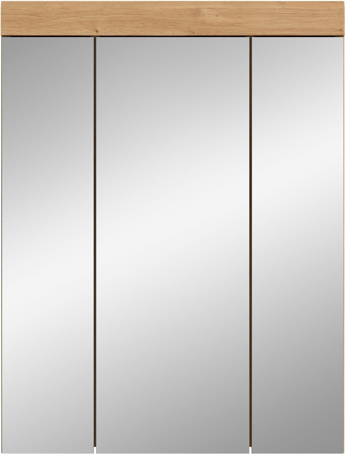 xonox.home Badezimmerspiegelschrank Artisan Eiche Nachbildung Salbei Nachbildung Melamin 60x79x18 cm