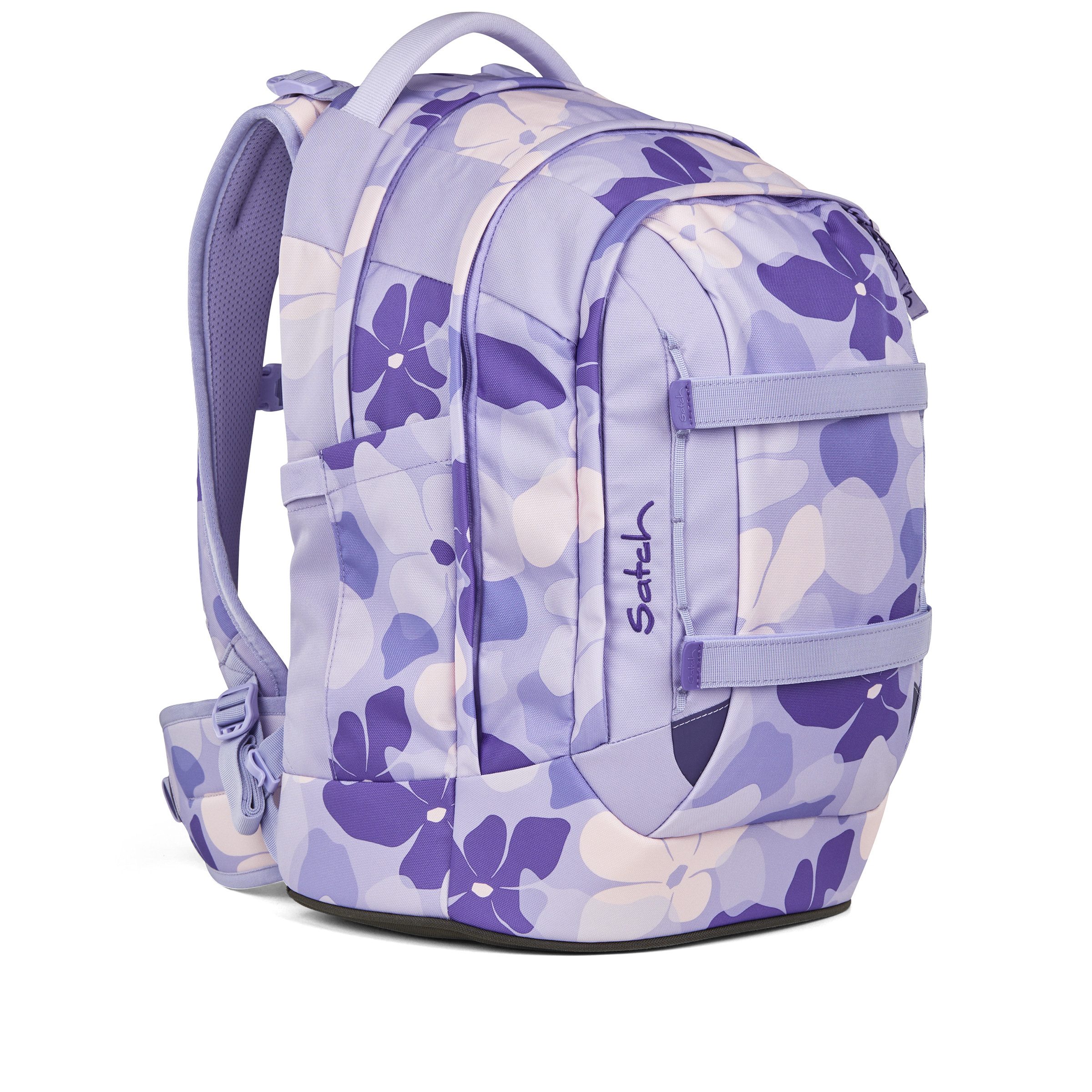 Satch Schulranzen Schulrucksack PACK Lilac Blossom (1 Stück), ergonomisch, Your-Size-System: auf Körpergröße anpassbar – Bild 3 von 5