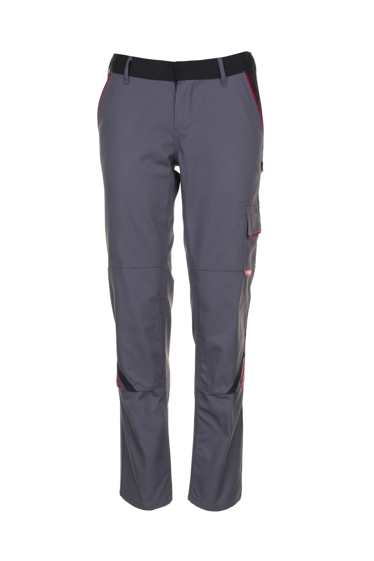 Planam Arbeitsbundhose PLANAM Damen Bundhose HIGHLINE Schiefer/Schwarz/Rot 40