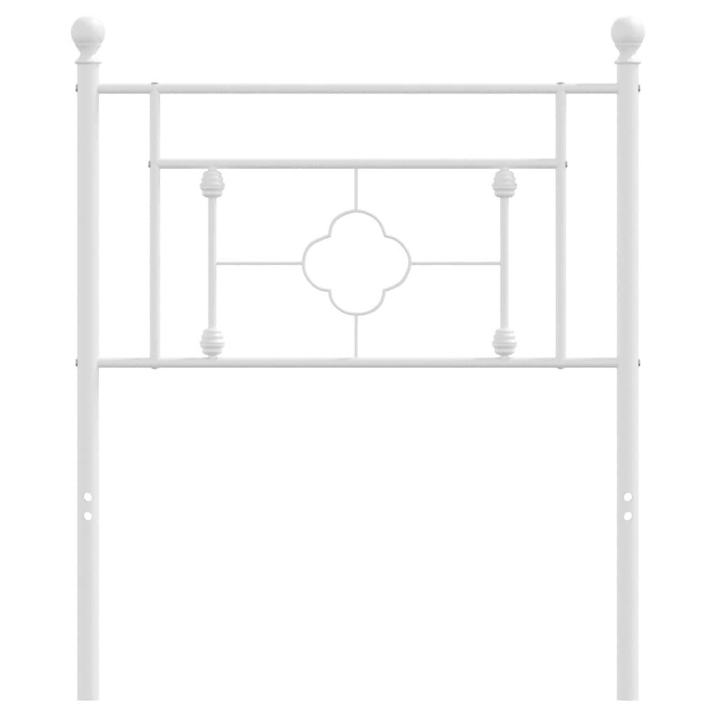 vidaXL Bett Ersatz-Kopfteil Metall Weiß 75 cm (1-tlg)