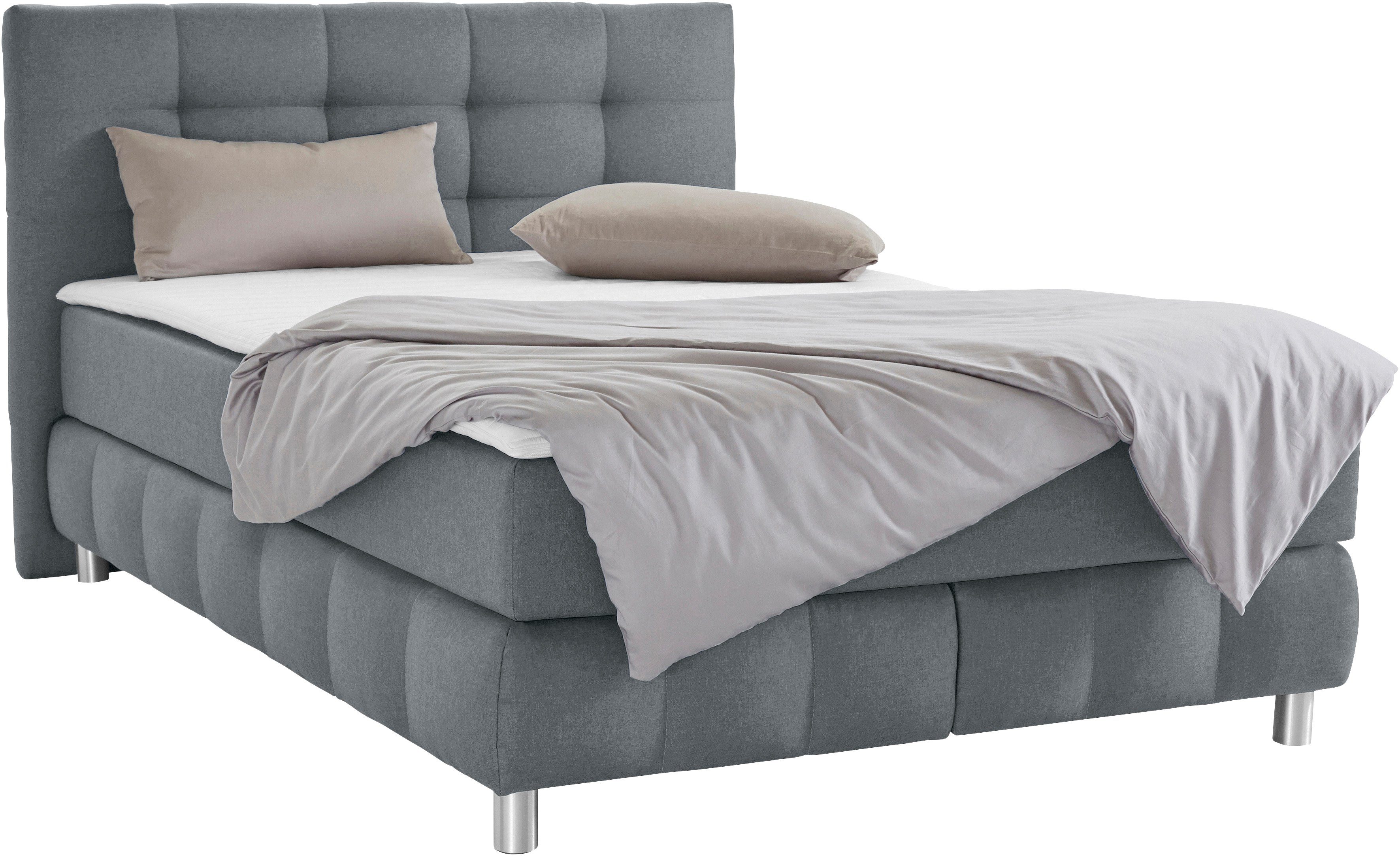 Home affaire Boxspringbett Salo, incl. Topper, 6 Breiten, 2 Härtegrade, TFK auch in Härtegrad 4