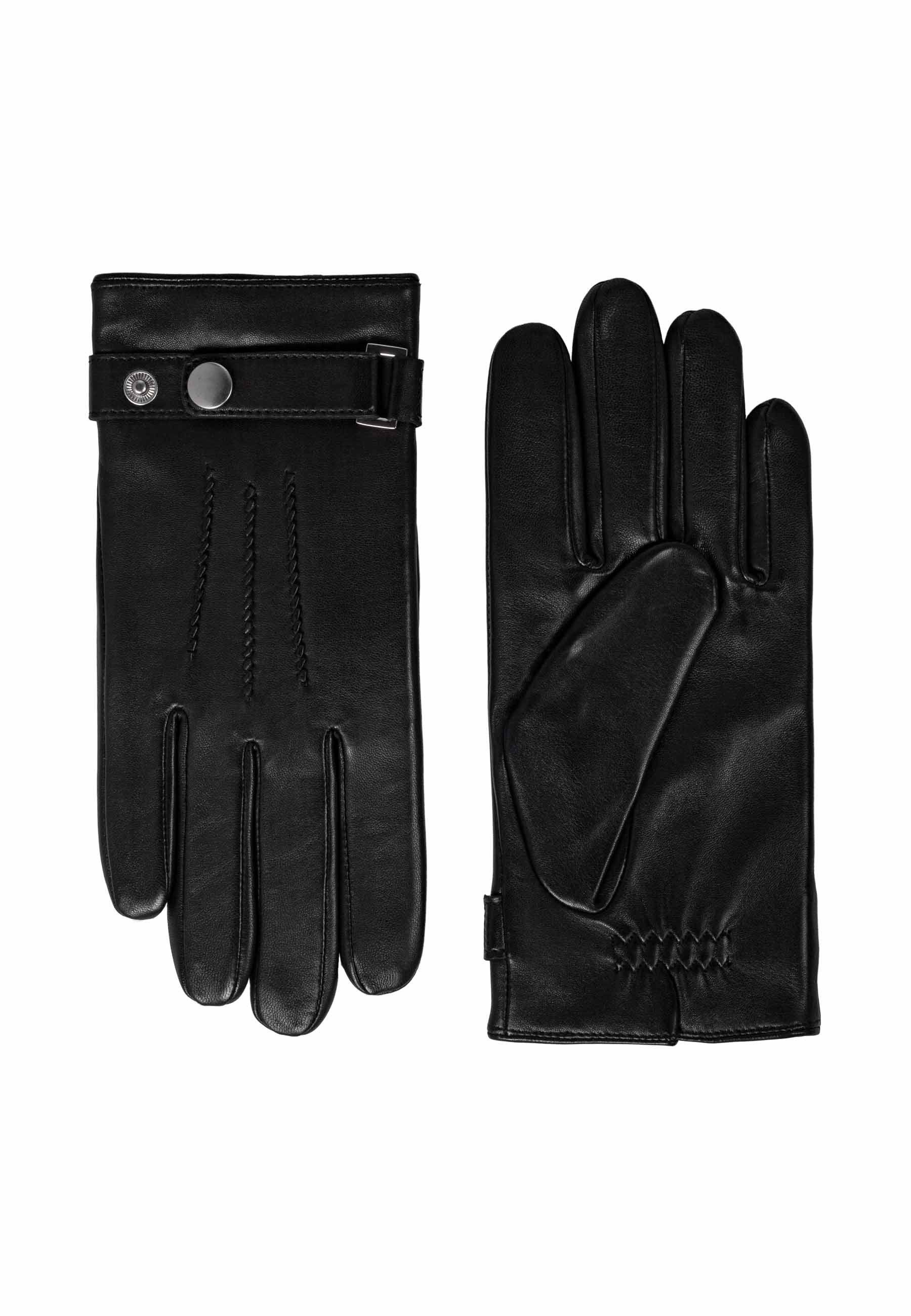 ok Gloves Lederhandschuhe Herrenhandschuh black 001 Diego