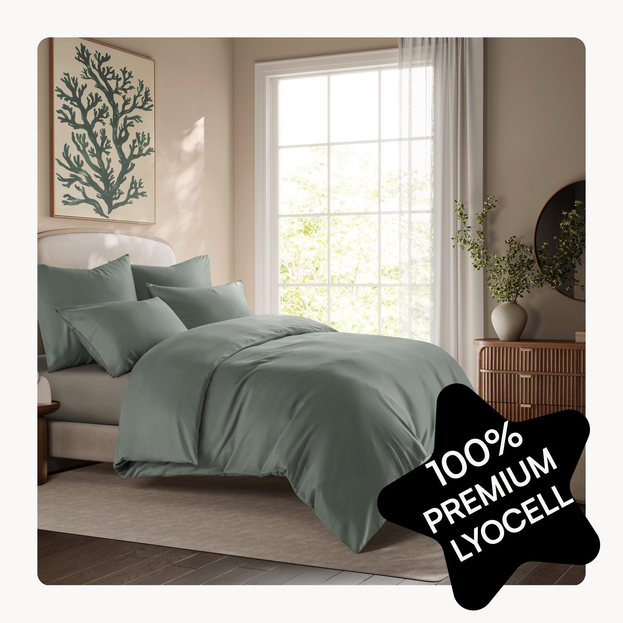 Seralino Bettwäsche Set in Gr. 135x200, 155x220, 200x200 cm, 100% Lyocell ( günstig online kaufen