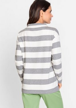 Olsen Sweatshirt mit weitem Stehkragen