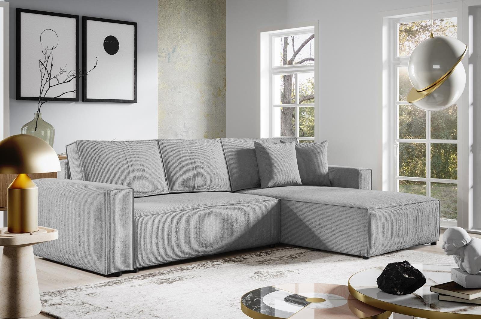 Compleo Ecksofa mit Schlaffunktion, Sofa Eckcouch günstig online kaufen