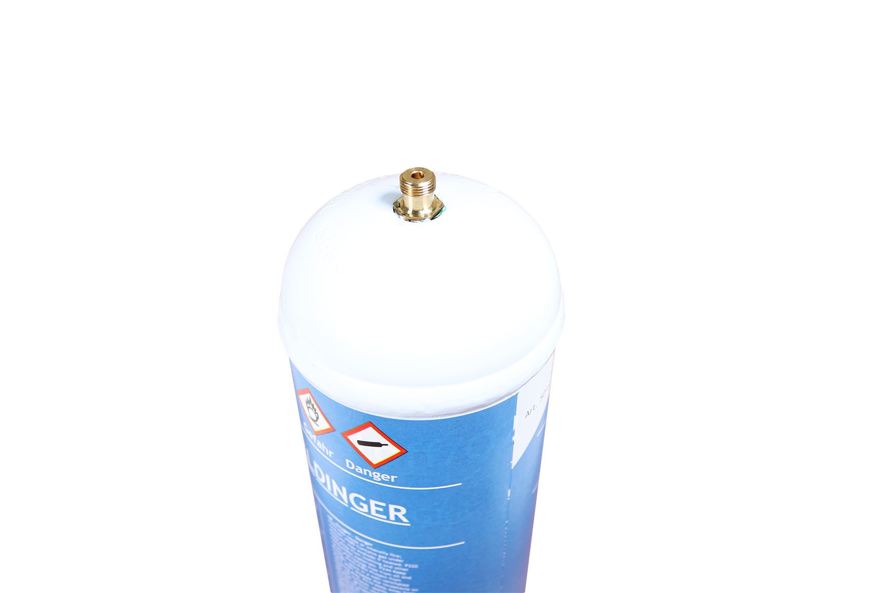 WELDINGER Gas 2 Liter Sauerstoff Einwegflasche M12x1 rechts 110 bar für Lötfreund