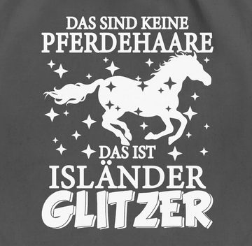 Shirtracer Turnbeutel Das sind keine Pferdehaare - Das ist Isländer Glitzer, Pferd